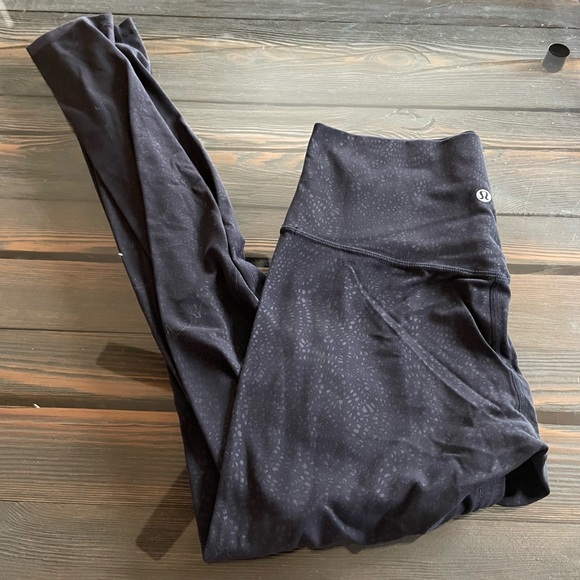 lululemon athletica Pants - lululemon athletica Black Subtle Dot High-Rise Leggings